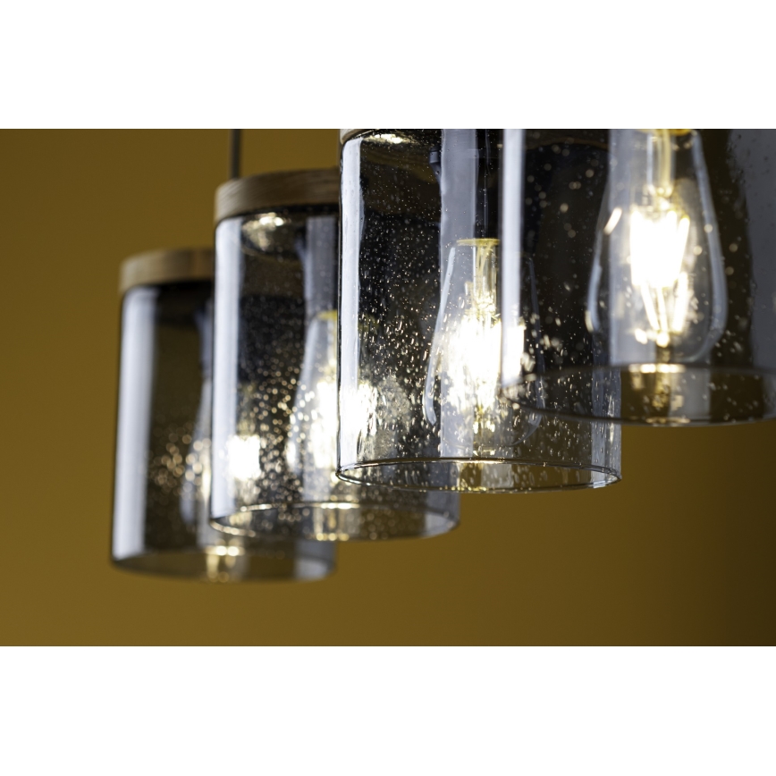 Lustra ar auklu MONSUN 1xE27/60W/230V priede