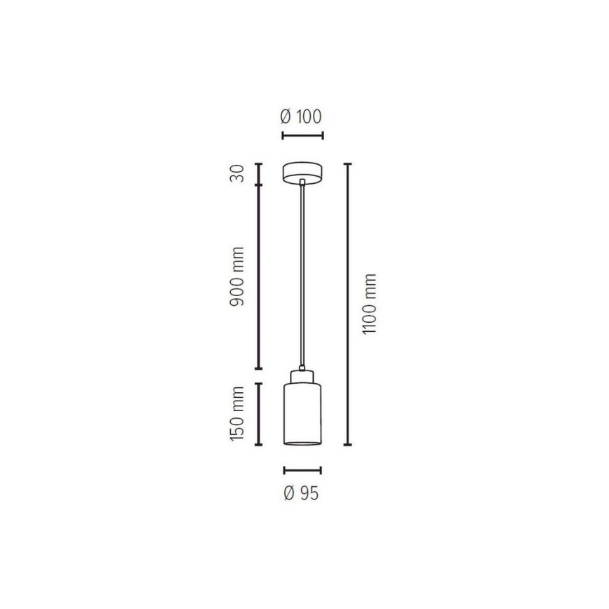 Lustra ar auklu BOSCO 1xE27/60W/230V