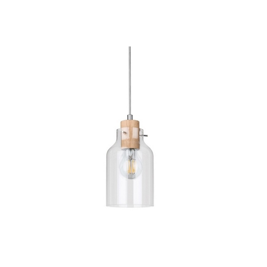 Lustra ar auklu ALESSANDRO 1xE27/60W/230V, ozolkoks - FSC sertifikāts
