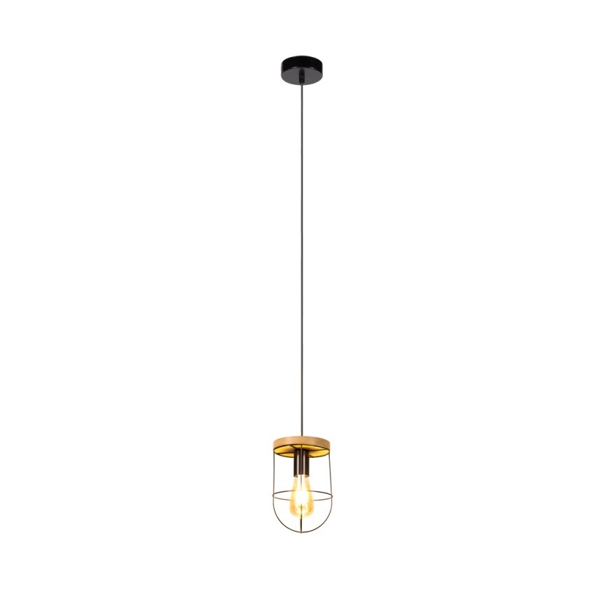 Lustra ar auklu NETUNO 1xE27/60W/230V ozols