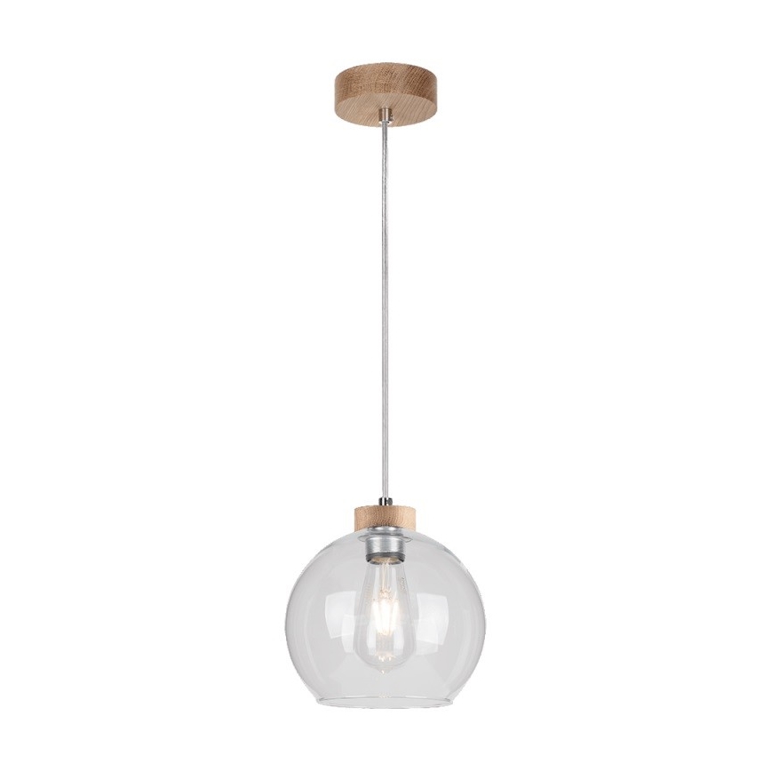 Lustra ar auklu LAGUNA 1xE27/60W/230V ozolkoks - FSC sertifikāts