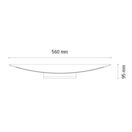 Dimmējams LED sienas gaismeklis DUBAI LED/6,5W/230V ozols