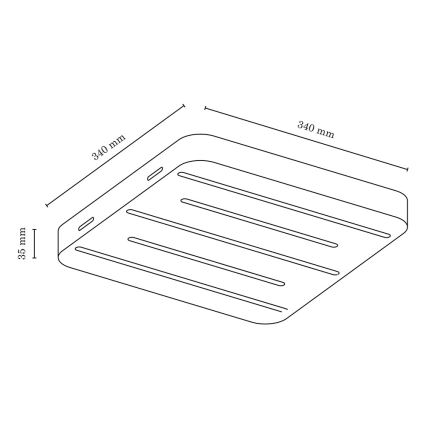 LED Griestu lampa NEELE 5xLED/3.9W/230V ozols - FSC sertifikāts