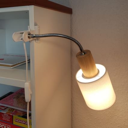 Lampa ar fiksatoru TREEHOUSE 1xE27/25W/230V ozols - FSC sertifikāts