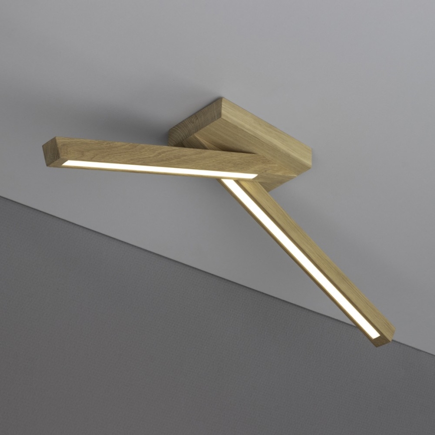 LED Virsapmetuma lustra LINUS 2xLED/4,5W/230V matēts ozols