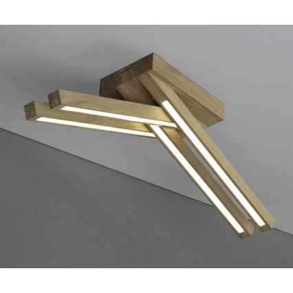 LED griestu lampa LINUS 4xLED/4,5W/230V matēts ozols