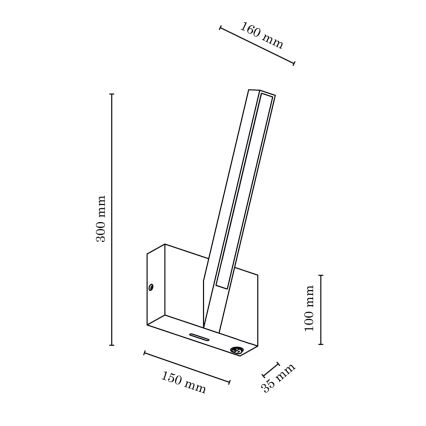 LED Sienas gaismeklis LINUS LED/3,75W/230V ozolkoka - FSC sertifikāts