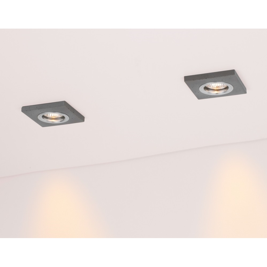 LED Iegremdējama lampa VITAR 1xGU10/5W/230V CRI 90 betons