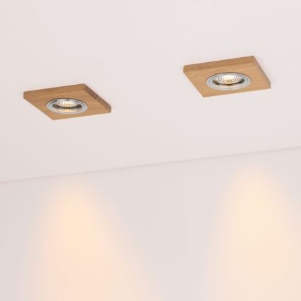 LED Iegremdējama lampa VITAR 1xGU10/5W/230V CRI 90 ozols – FSC sertificēts