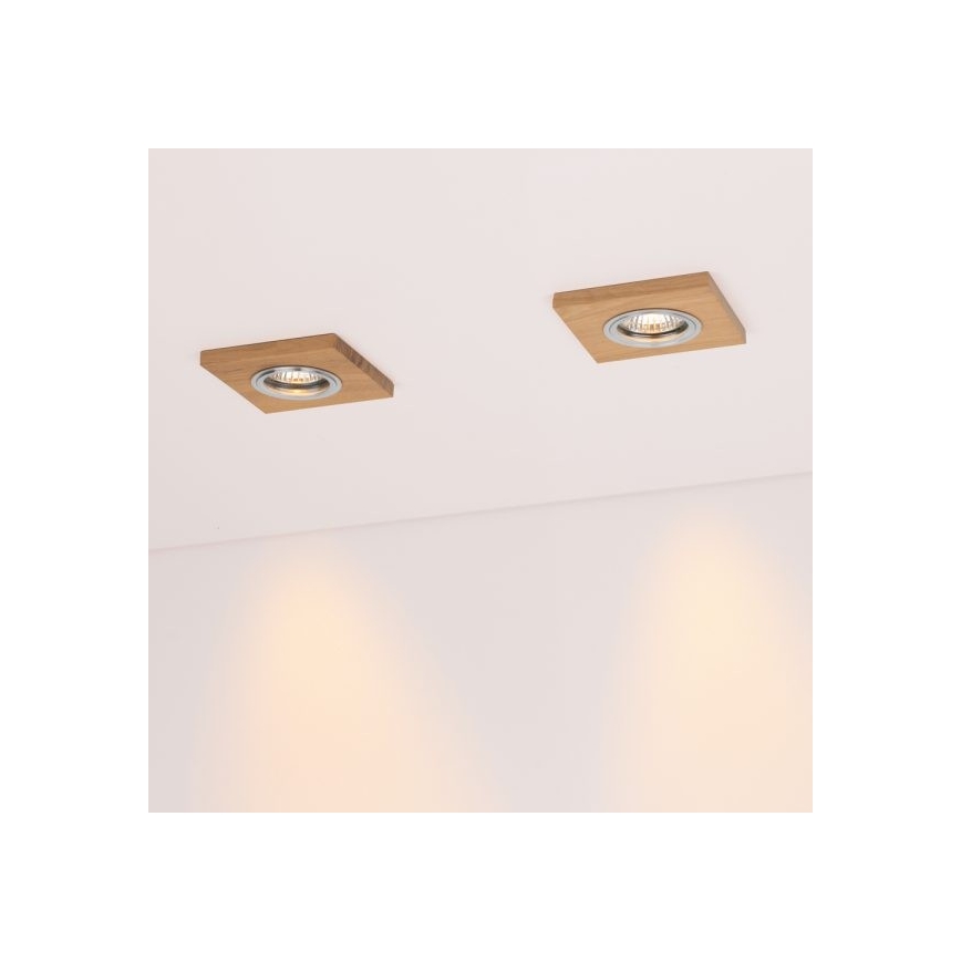 LED Iegremdējama lampa VITAR 1xGU10/5W/230V CRI 90 ozols – FSC sertificēts