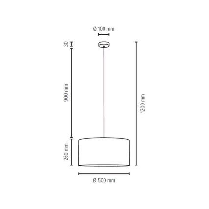 Lustra ar auklu SCARLETT 1xE27/60W/230V - FSC sertifikāts