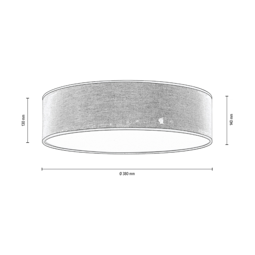 Griestu lampa NEGRO 3xE27/25W/230V 38 cm