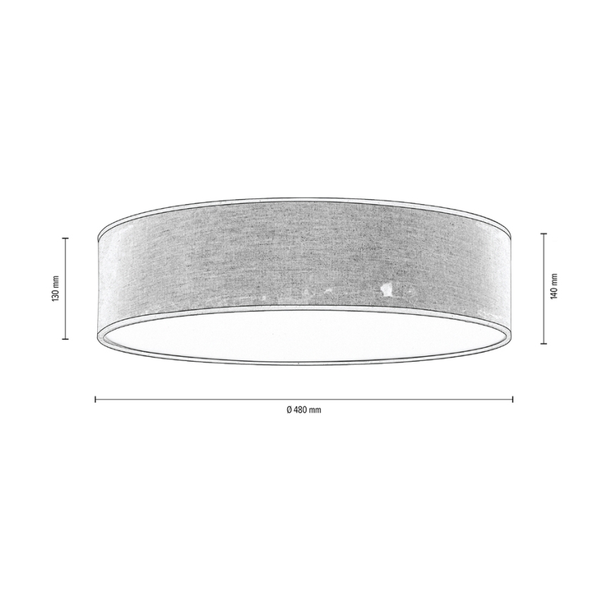Griestu lampa NEGRO 4xE27/25W/230V 48 cm