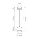 LED Lustra ar auklu BALL WOOD 1xGU10/5W/230V matēts dižskābardis - FSC sertifikāts