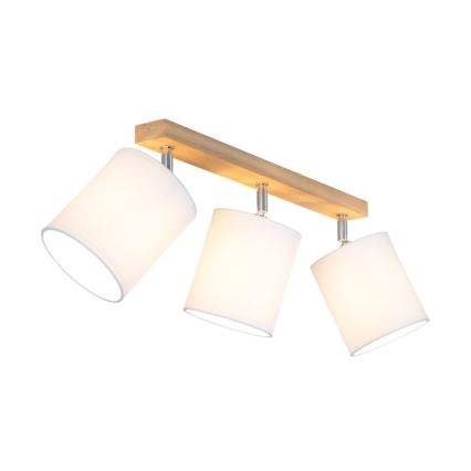 Spotgaismeklis APRILLIA 3xE27/25W/230V ozols/balts