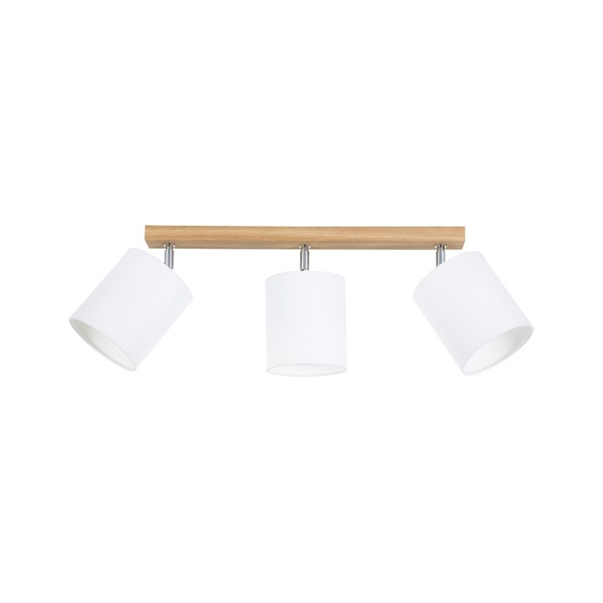 Spotgaismeklis APRILLIA 3xE27/25W/230V ozols/balts