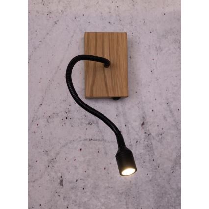 LED Sienas lampa LECTOR LED/2,5W/230V ozols