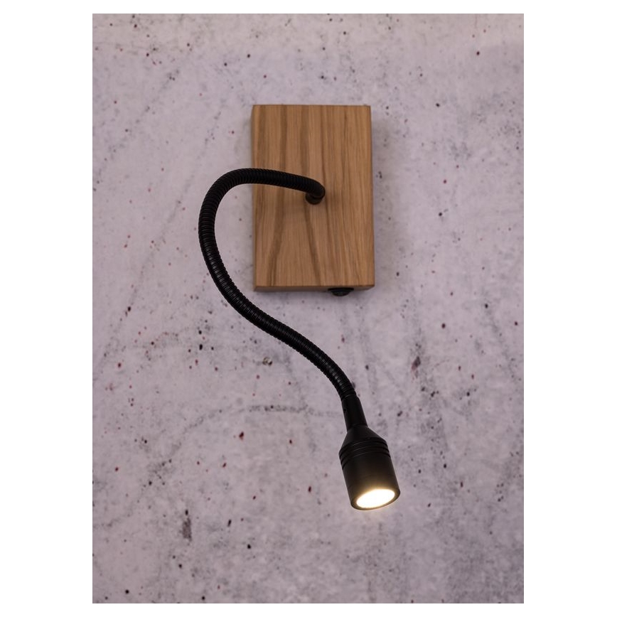 LED Sienas lampa LECTOR LED/2,5W/230V ozols