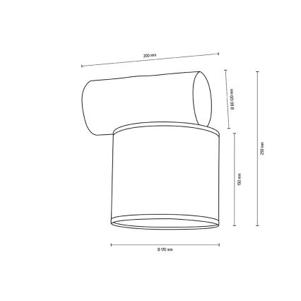 Sienas lampa PINO MIX 1xE27/25W/230V priede - FSC sertifikāts