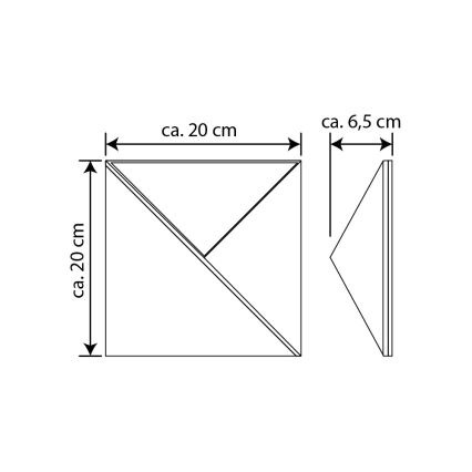 LED Saules enerģijas mājas numurs LED/3x0,1W/2,4V IP44 - FSC sertifikāts