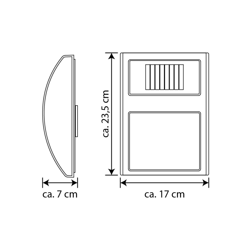 LED Saules enerģijas mājas numurs LED/3x0,1W/2,4V IP44