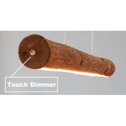 LED Aptumšojama lustra ar auklu LUCAS LED/25,5W/230V priede