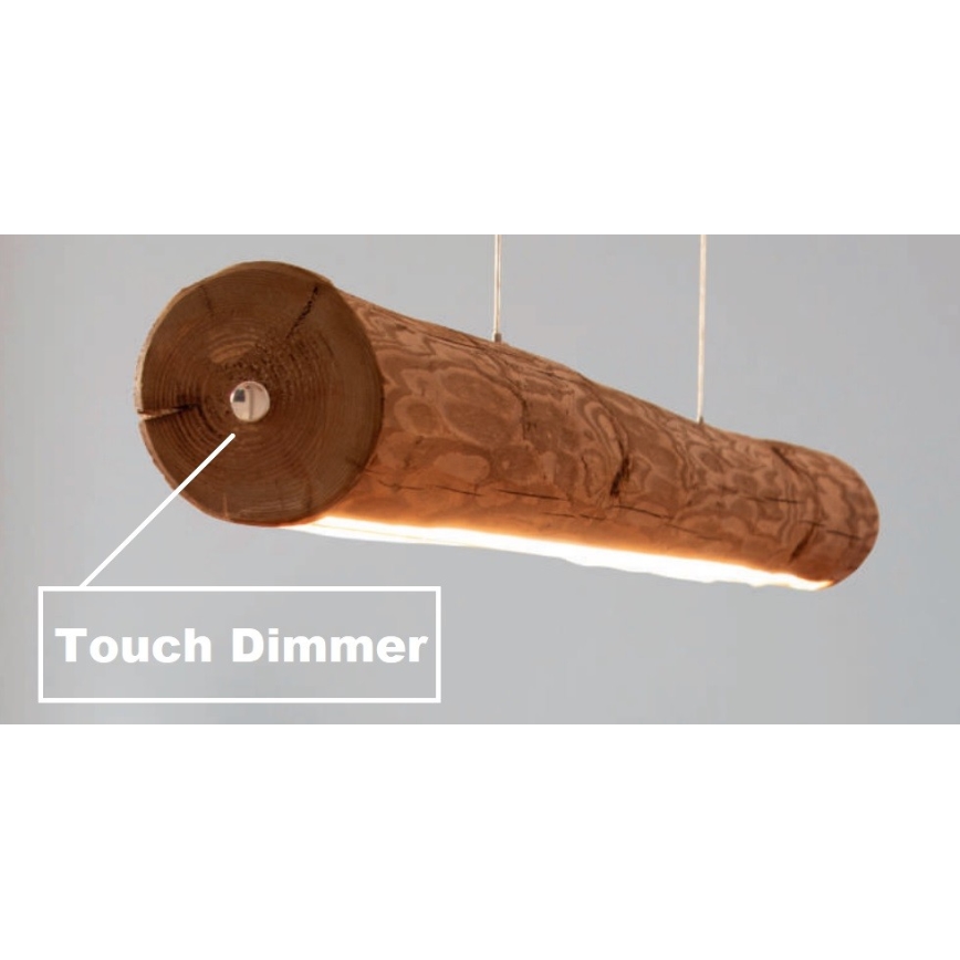 LED Aptumšojama lustra ar auklu LUCAS LED/25,5W/230V priede