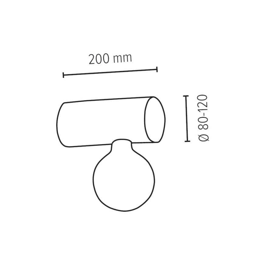 Sienas lampa TRABO 1xE27/25W/230V