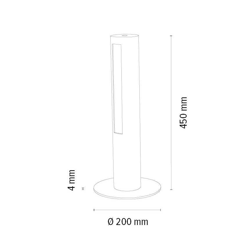 LED Aptumšojama galda lampa CONOR LED/9W/230V ozols
