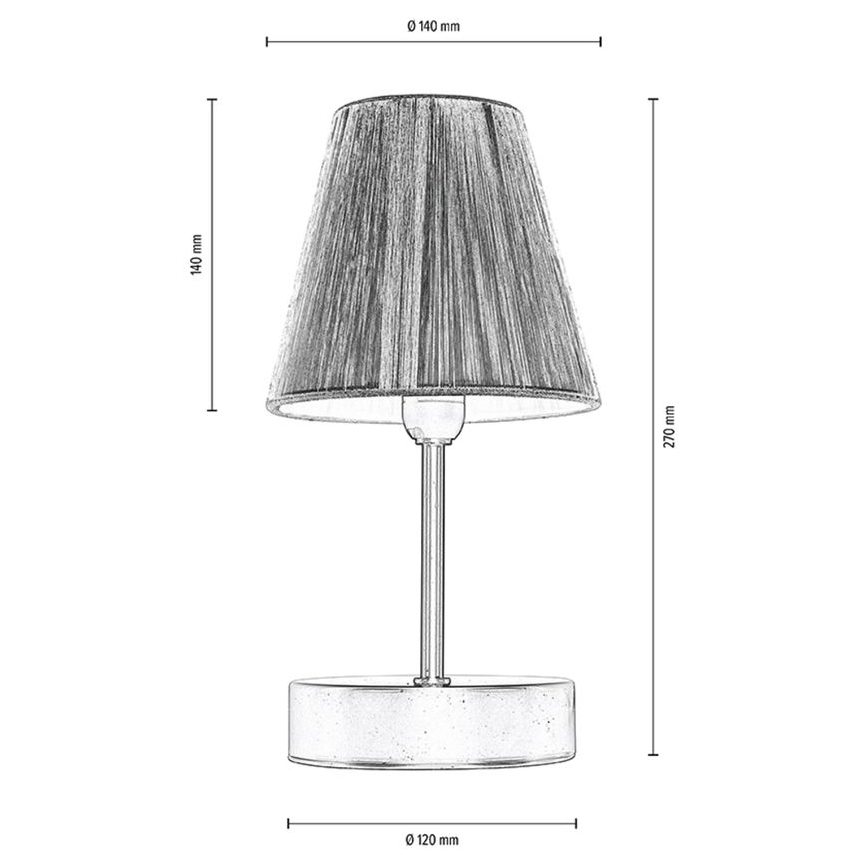 Galda lampa MILA 1xE14/25W/230V Bērzs