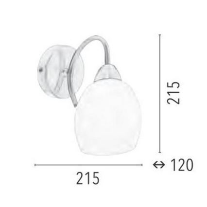 Sienas lampa PISA 1xE27/60W/230V