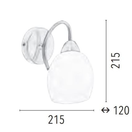 Sienas lampa PISA 1xE27/60W/230V - FSC sertifikāts