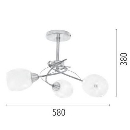 Lustra ar stieni PISA 3xE27/60W/230V