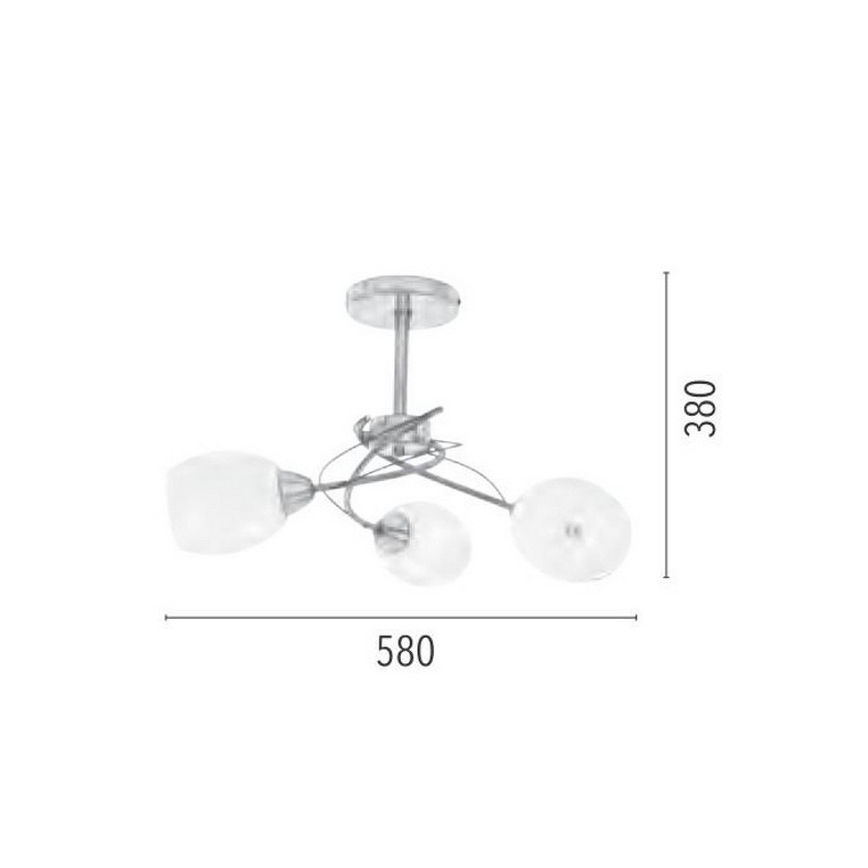 Lustra ar stieni PISA 3xE27/60W/230V