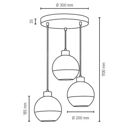 Maiņas stikls LINEA d. 20 cm