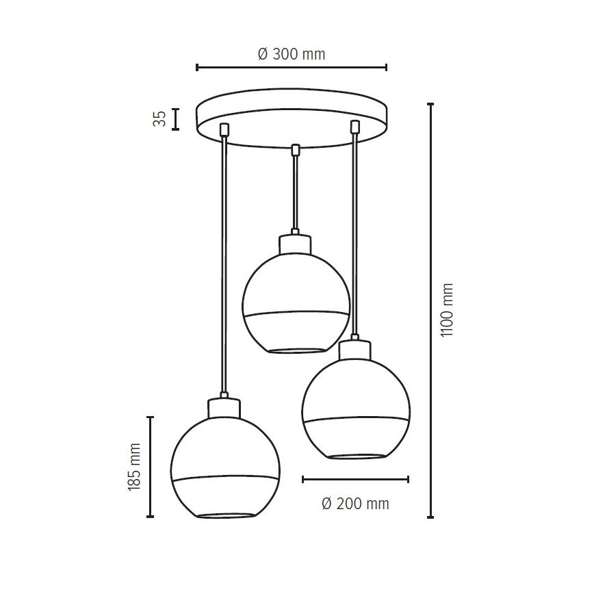Maiņas stikls LINEA d. 20 cm