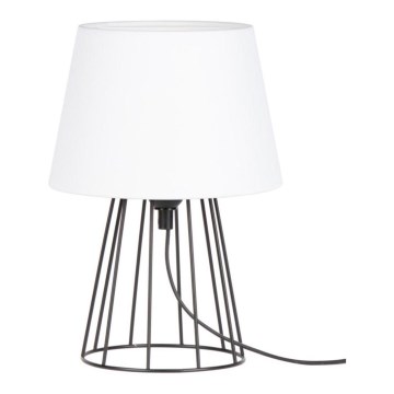Spot-Light - Galda lampa MANGOO 1xE27/40W/230V balta/melna