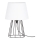 Spot-Light - Galda lampa MANGOO 1xE27/40W/230V balta/melna