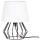 Spot-Light - Galda lampa MANGOO 1xE27/40W/230V balta/melna