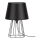 Spot-Light - Galda lampa MANGOO 1xE27/40W/230V melna