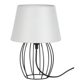Spot-Light - Galda lampa MANGOO 1xE27/40W/230V pelēka/melna