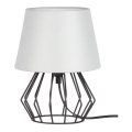 Spot-Light - Galda lampa MANGOO 1xE27/40W/230V pelēka/melna