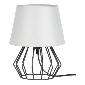 Spot-Light - Galda lampa MANGOO 1xE27/40W/230V pelēka/melna