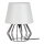 Spot-Light - Galda lampa MANGOO 1xE27/40W/230V pelēka/melna