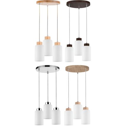 Rezerves abažūrs lustrai  BOSCO E27 d. 9,5 cm balta