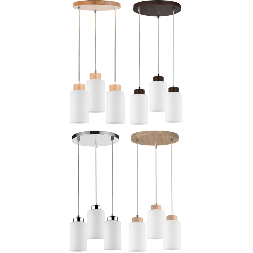 Rezerves abažūrs lustrai  BOSCO E27 d. 9,5 cm balta