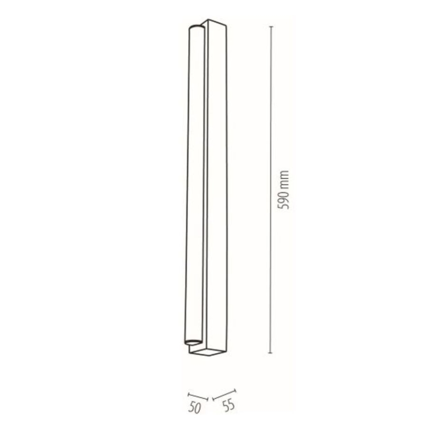 LED vannas istabas spoguļa apgaismojums AQUAVIVA LED/9W/230V 59 cm IP44 ozols