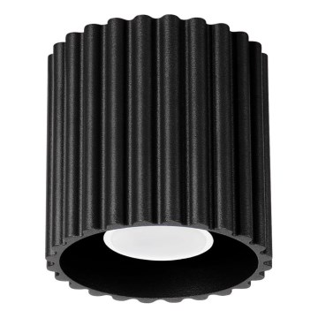 Spota gaismeklis AURA 1xGU10/10W/230V 10 cm melns