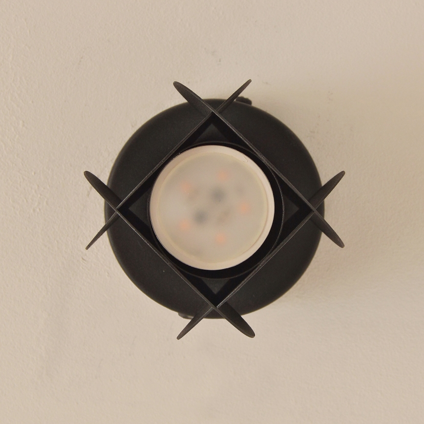 Spotgaismeklis GAMBIT 1xGU10/10W/230V melns