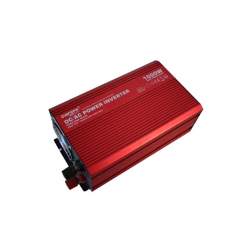 Sprieguma pārveidotājs CARSPA 1000W/12/230V + USB